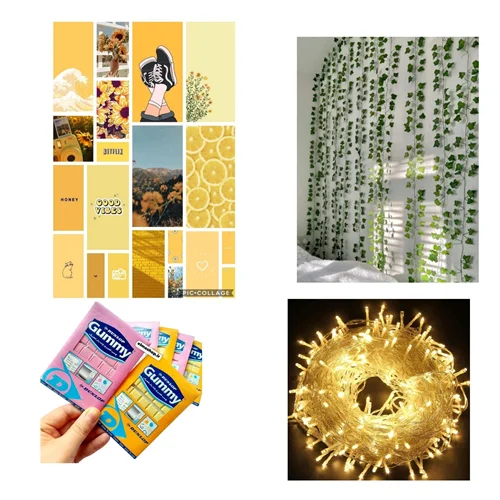 پک دیواری رنگ زرد