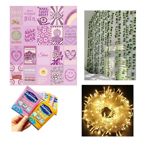 پک دیواری رنگ صورتی